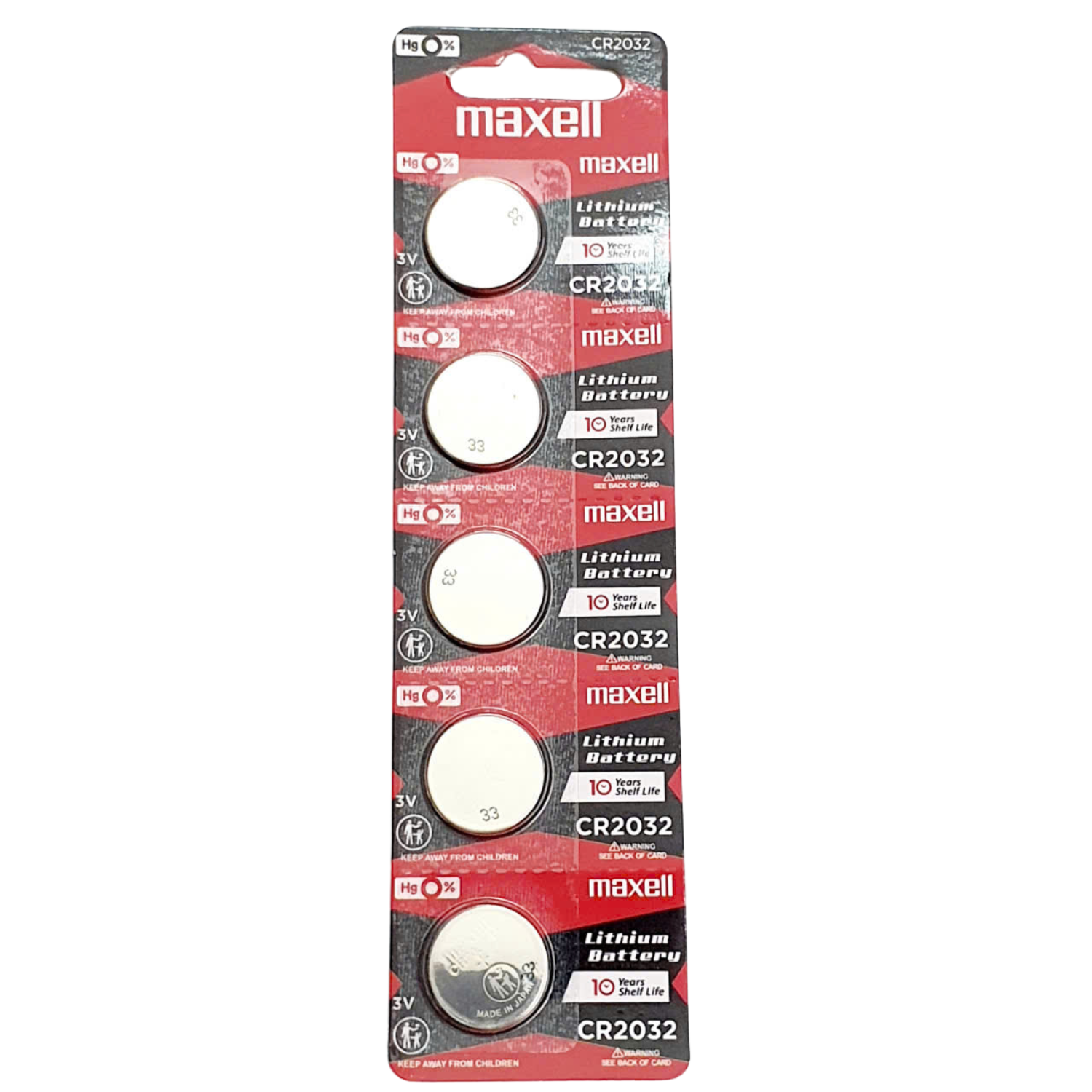Vỉ 5 Viên Pin CR2032 Maxell Lithium 3V Vỉ 5 Viên Pin CR2032 Maxell Lithium 3V