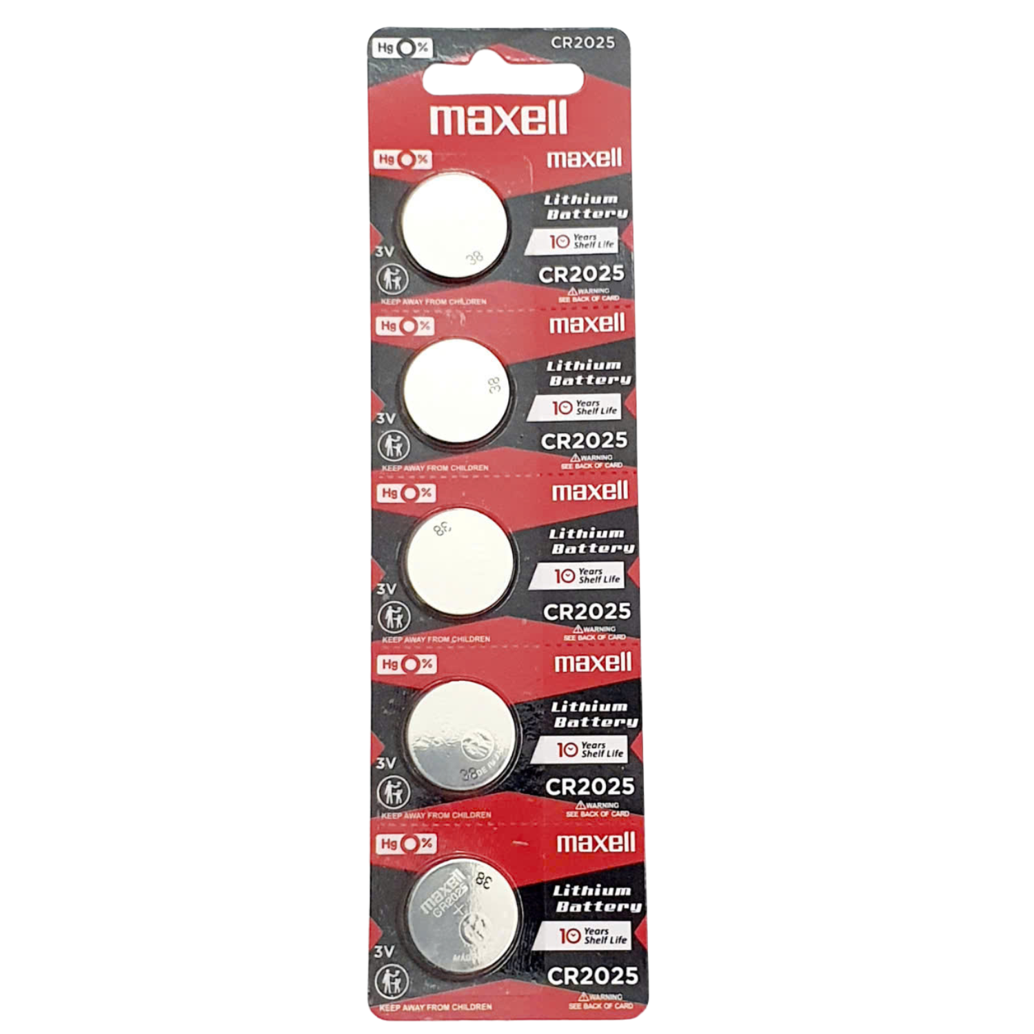 Vỉ 5 Viên Pin CR2025 Maxell Lithium 3V Vỉ 5 Viên Pin CR2025 Maxell Lithium 3V