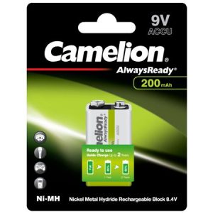 Pin sạc 9V Camelion 200 mAh vỉ 1 viên chính hãng