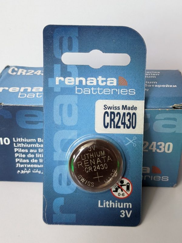 Pin CR2430 Renata 3V Lithium Thụy Sỹ chính hãng