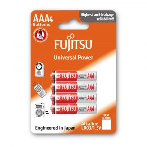 Pin AAA Fujitsu Alkaline LR03 (4B) vỉ 4 viên chính hãng