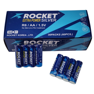 Hộp 60 Viên Pin AA Rocket Silver R6 1.5V
