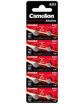 Vỉ 10 Viên Pin LR41 AG3 Camelion Alkaline 1.5V