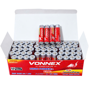 Hộp 60 Viên Pin AA Vonnex High Power R6 1.5V